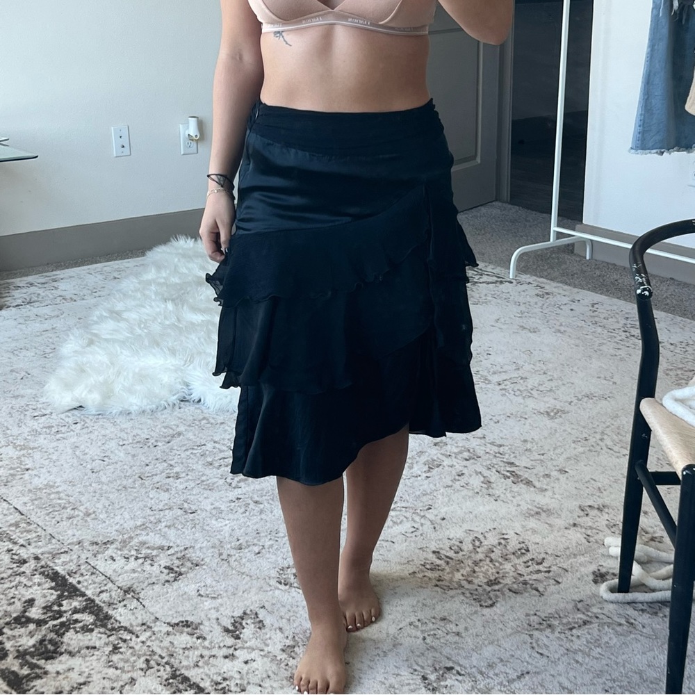 90s ruffles maxi skirt